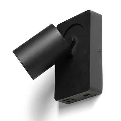 RENDL spotlight VOLTERA USB wall black  230V LED GU10 9W R13764 8