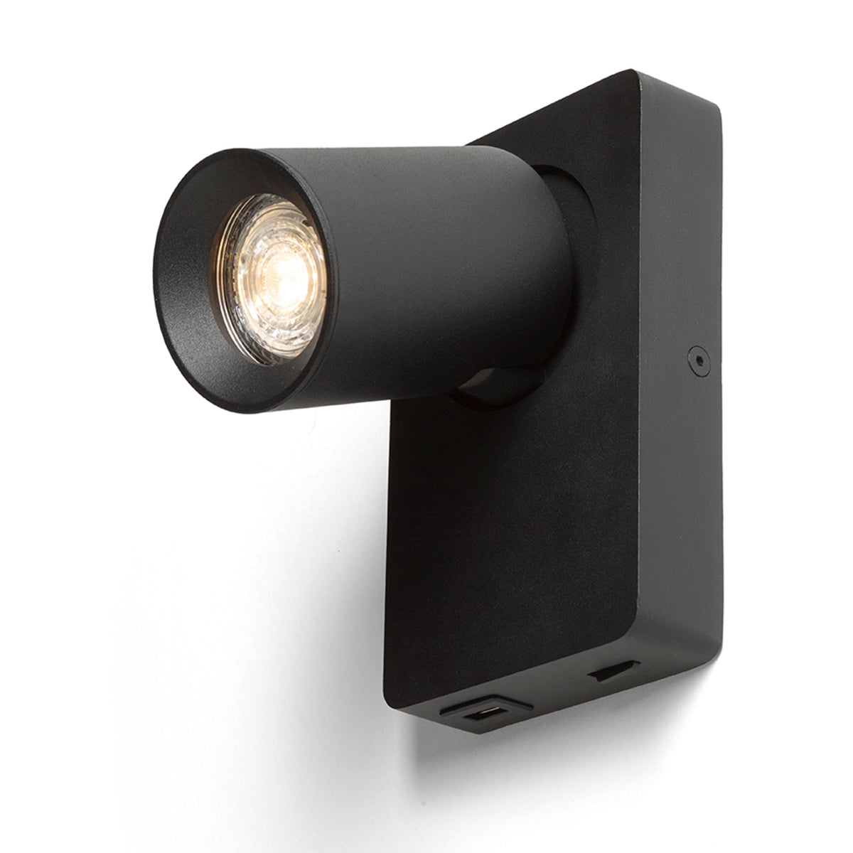 RENDL spotlight VOLTERA USB wall black  230V LED GU10 9W R13764 9
