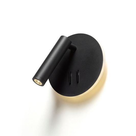 RENDL spotlight THALIA wall black satinated acrylic 230V LED 6+3W 3000K R13765 1