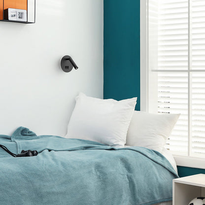 RENDL spotlight THALIA wall black satinated acrylic 230V LED 6+3W 3000K R13765 4