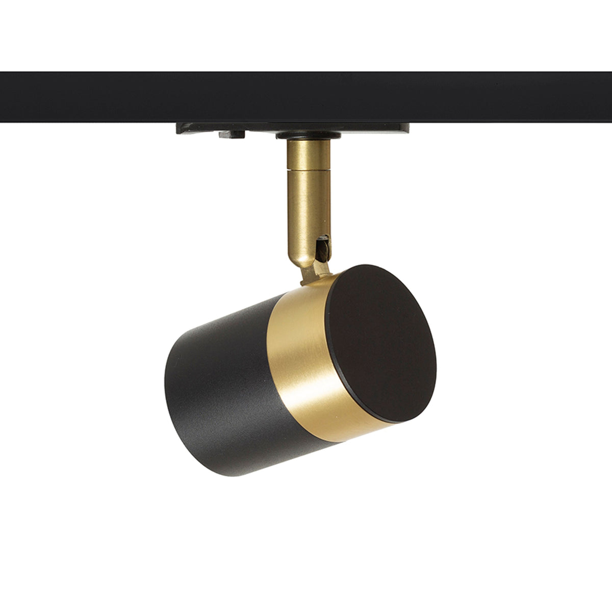 RENDL 1-circuit track system LALA for 1-circuit tracks black brass 230V LED GU10 9W R13767 4