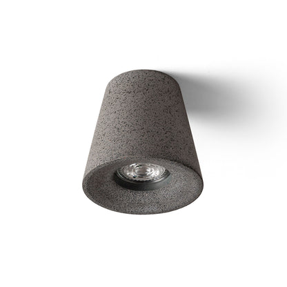 RENDL surface mounted lamp VOLCA ceiling  concrete/dark granite 230V LED GU10 5W R13795 5