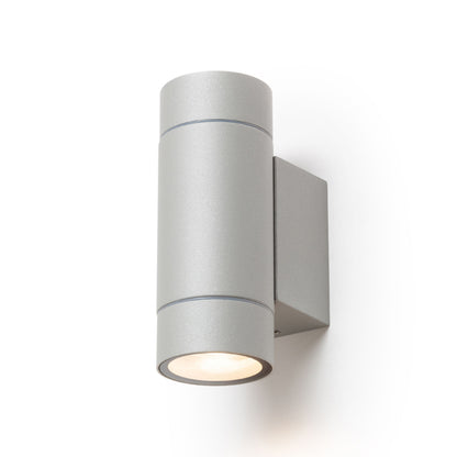 RENDL outdoor lamp MIZZI NEW II wall silver grey  230V LED GU10 2x8W IP65 R13797 1