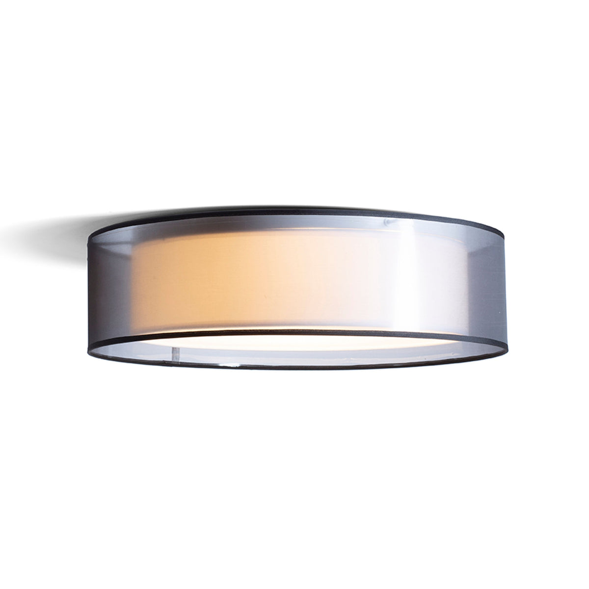 RENDL surface mounted lamp OTIS 60 ceiling transparent black/white  230V LED E27 4x15W R13808 2