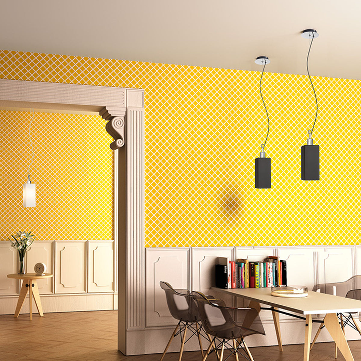 RENDL pendant lamp LIZ NEW pendant black chrome 230V LED E27 15W R13823 5