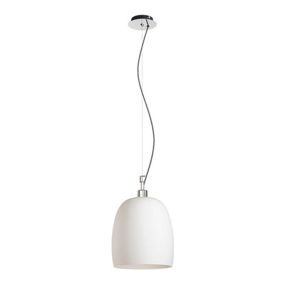 RENDL pendant lamp COROA NEW 28 pendant  opal-colored glass/chrome 230V LED E27 15W R13824 1