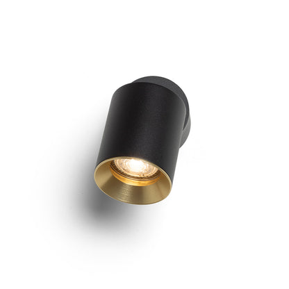 RENDL spotlight DARIO ceiling black brushed brass 230V LED GU10 9W R13868 8