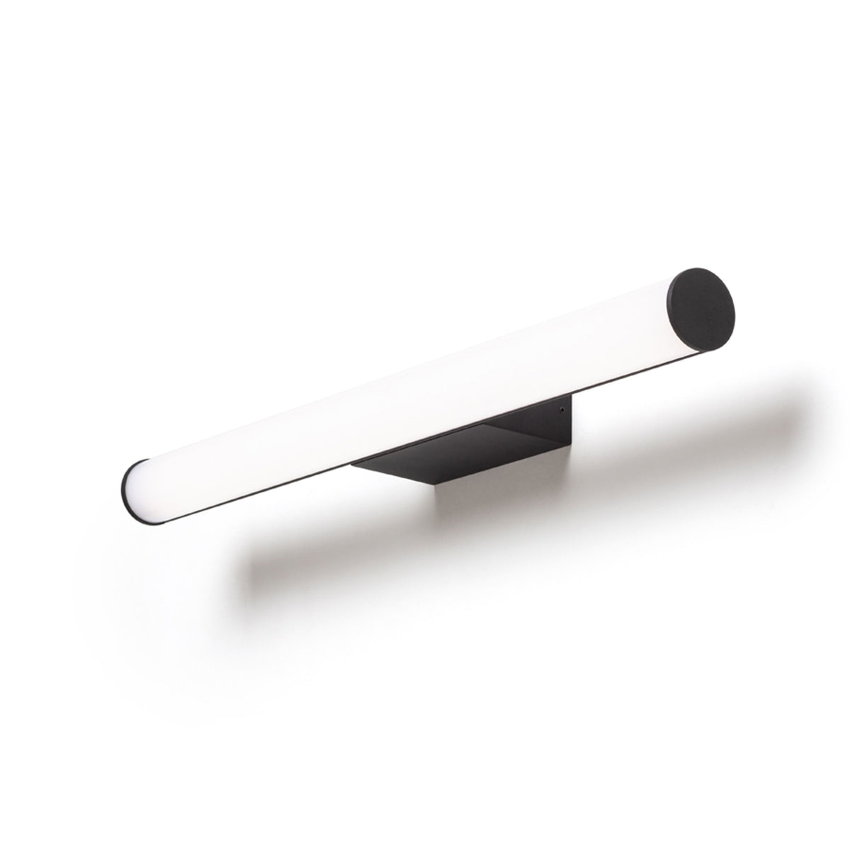 RENDL wall lamp CASSAMBA 60 wall black frosted acrylic 230V LED 12W IP44  3000K 4000K R13888 2