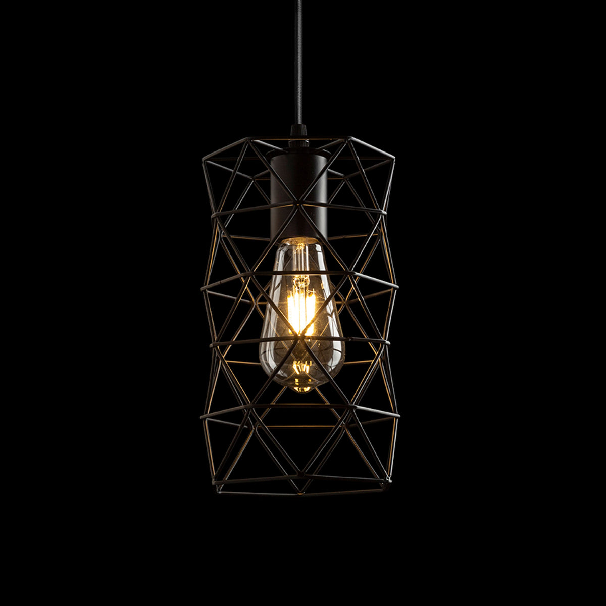 RENDL pendant lamp ILUSIA pendant black  230V LED E27 15W R13892 2