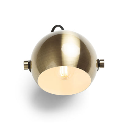 RENDL spotlight AGNETA surface mounted  brushed brass/black 230V LED E27 11W R13895 2