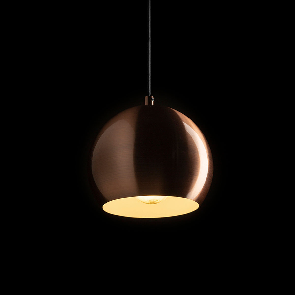 RENDL pendant lamp AGNETA pendant  brushed copper 230V LED E27 11W R13900 2