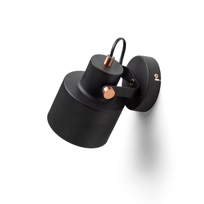 RENDL spotlight CELEIA surface mounted matte black brushed copper 230V LED E27 11W R13902 3