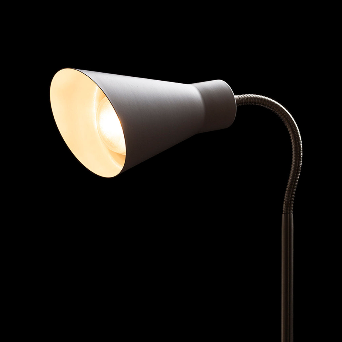 RENDL table lamp ANIKA table matte white matt nickel 230V LED E27 15W R13905 3