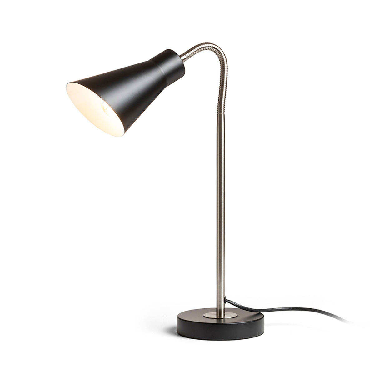 RENDL table lamp ANIKA table matte black matt nickel 230V LED E27 15W R13906 1