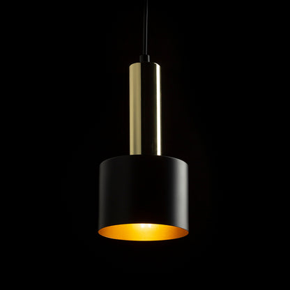 RENDL pendant lamp GIULIA 12 pendant black/gold brown brass 230V LED E27 11W R13909 4