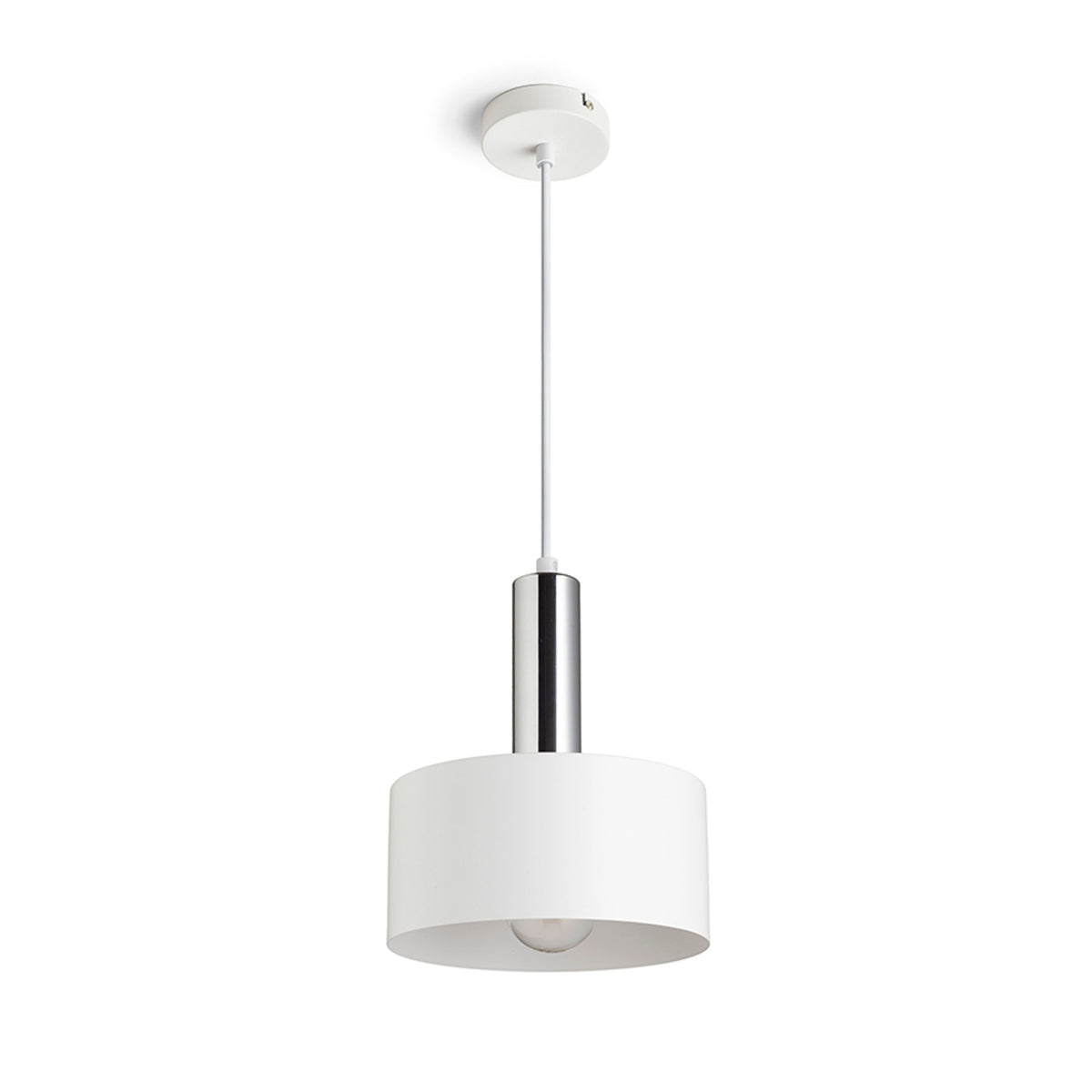 RENDL pendant lamp GIULIA 20 pendant white chrome 230V LED E27 15W R13910 6