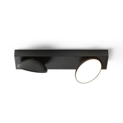 RENDL spotlight ELISEO II surface mounted black  230V LED 2x5W  3000K R13917 2