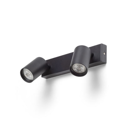 RENDL spotlight DUDE II surface mounted black 230V LED GU10 2x9W R13923 4