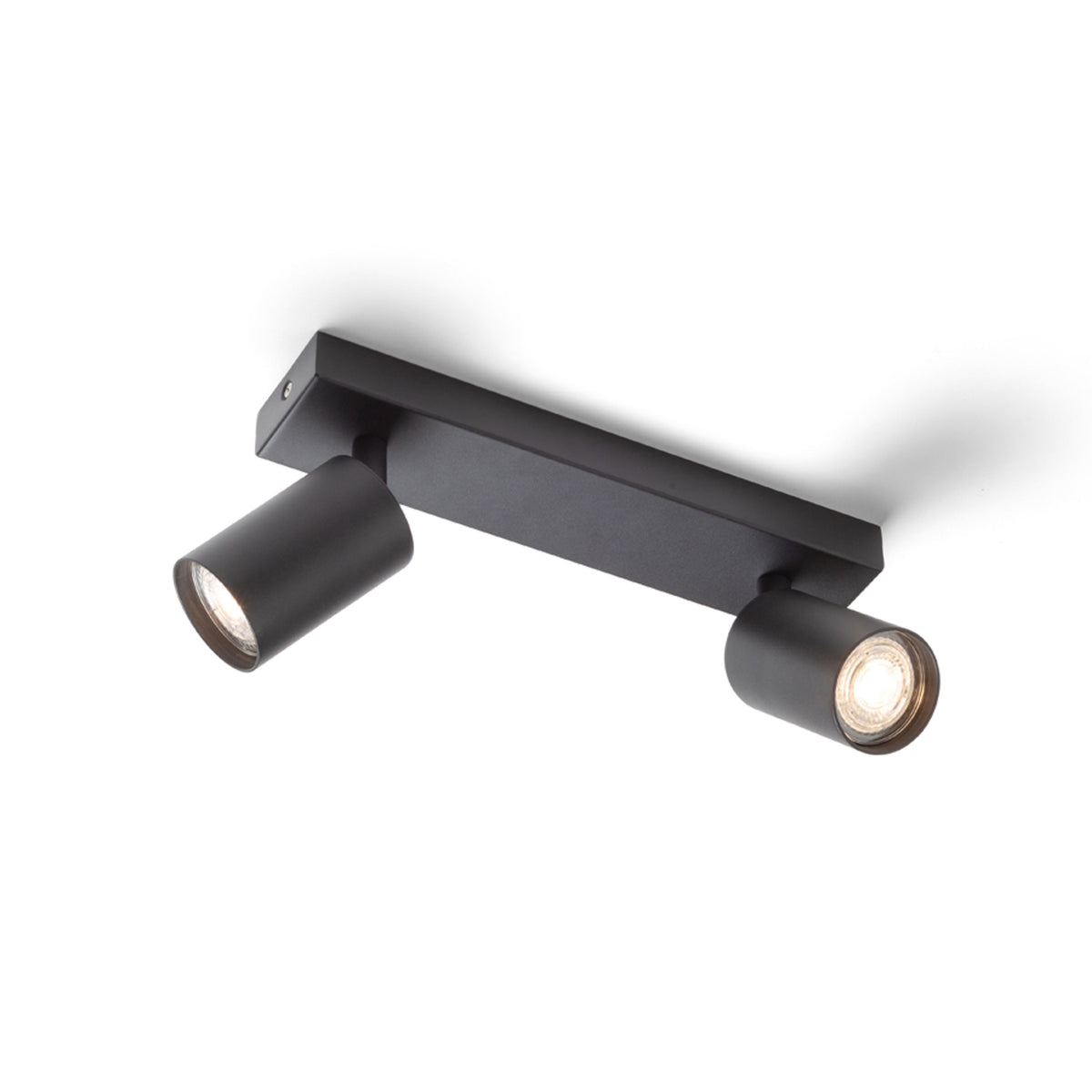 RENDL spotlight DUDE II surface mounted black 230V LED GU10 2x9W R13923 5