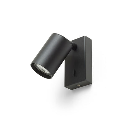 RENDL spotlight DUDE wall black 230V LED GU10 9W R13925 6