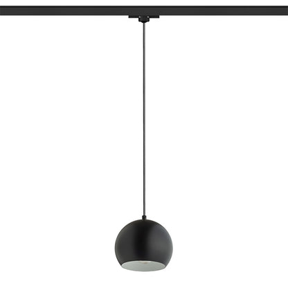 RENDL 3-circuit track system AGNETA for 3-circuit tracks pendant black  230V LED E27 11W R13975 2