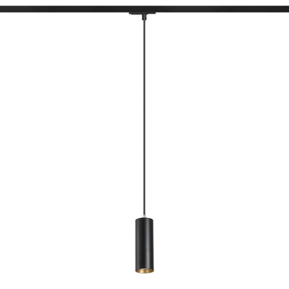 RENDL 1-circuit track system MAVRO for 1-circuit tracks pendant black/gold 230V LED 12W 38° 3000K R13982 1