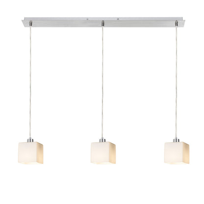 RENDL pendant lamp DADOS III 80 pendant  opal-colored glass/chrome 230V LED E27 3x11W R14022 2