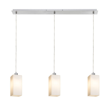 RENDL pendant lamp LIZ III 80 pendant  opal-colored glass/chrome 230V LED E27 3x15W R14028 2