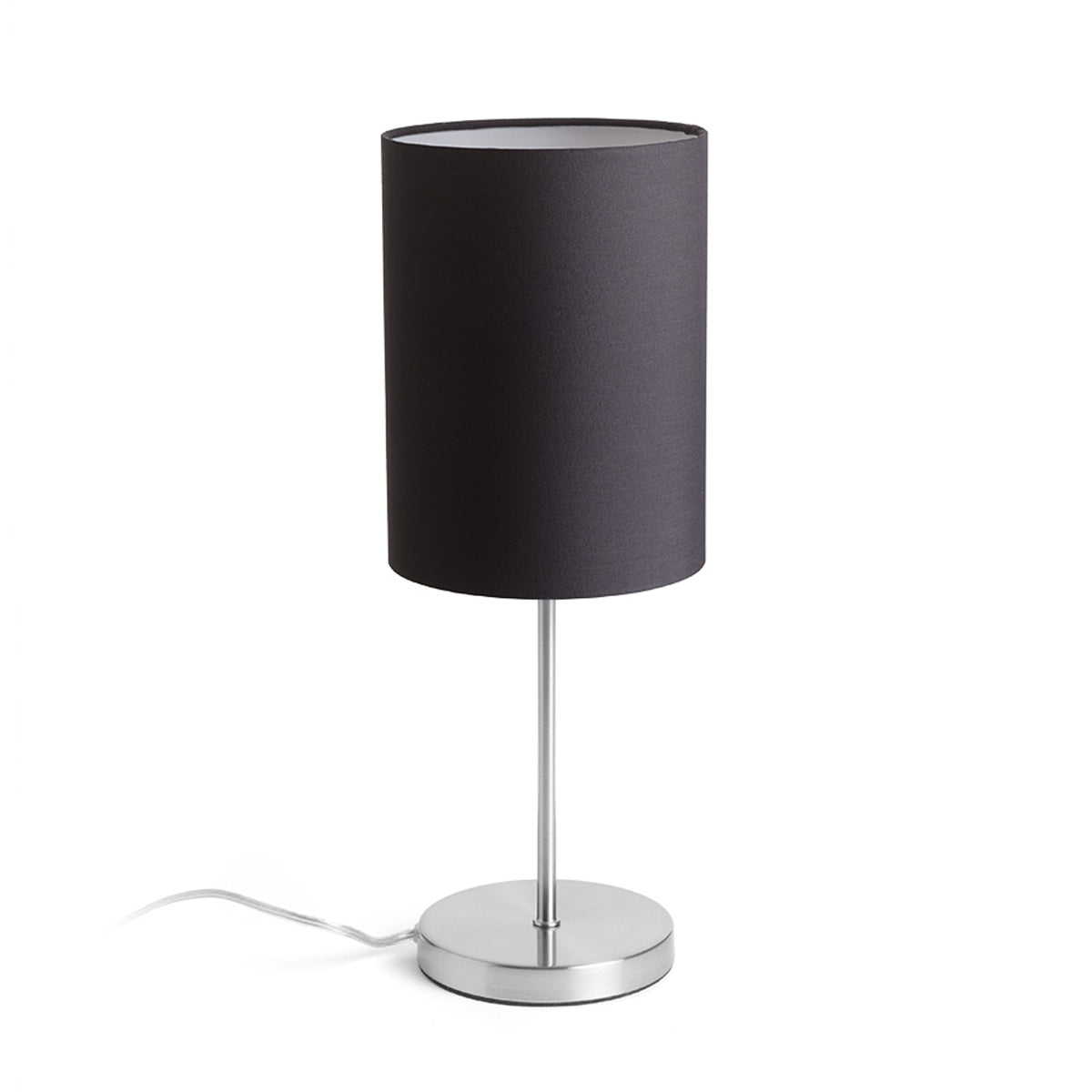 RENDL table lamp NYC/RON 15/20 table  Polycotton black/nickel 230V LED E27 15W R14062 1