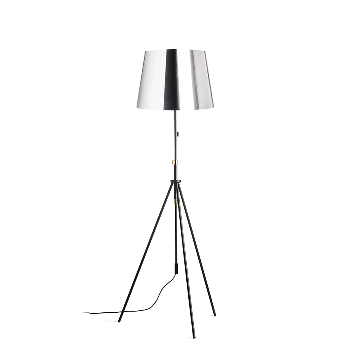RENDL floor lamp LUTON/ILUSION floor  chrome foil/black/metal 230V LED E27 15W R14065 1