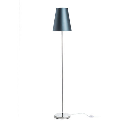 RENDL floor lamp NYC/CONNY 25 floor  Monaco petrol blue/silver PVC/chrome 230V LED E27 15W R14075 1