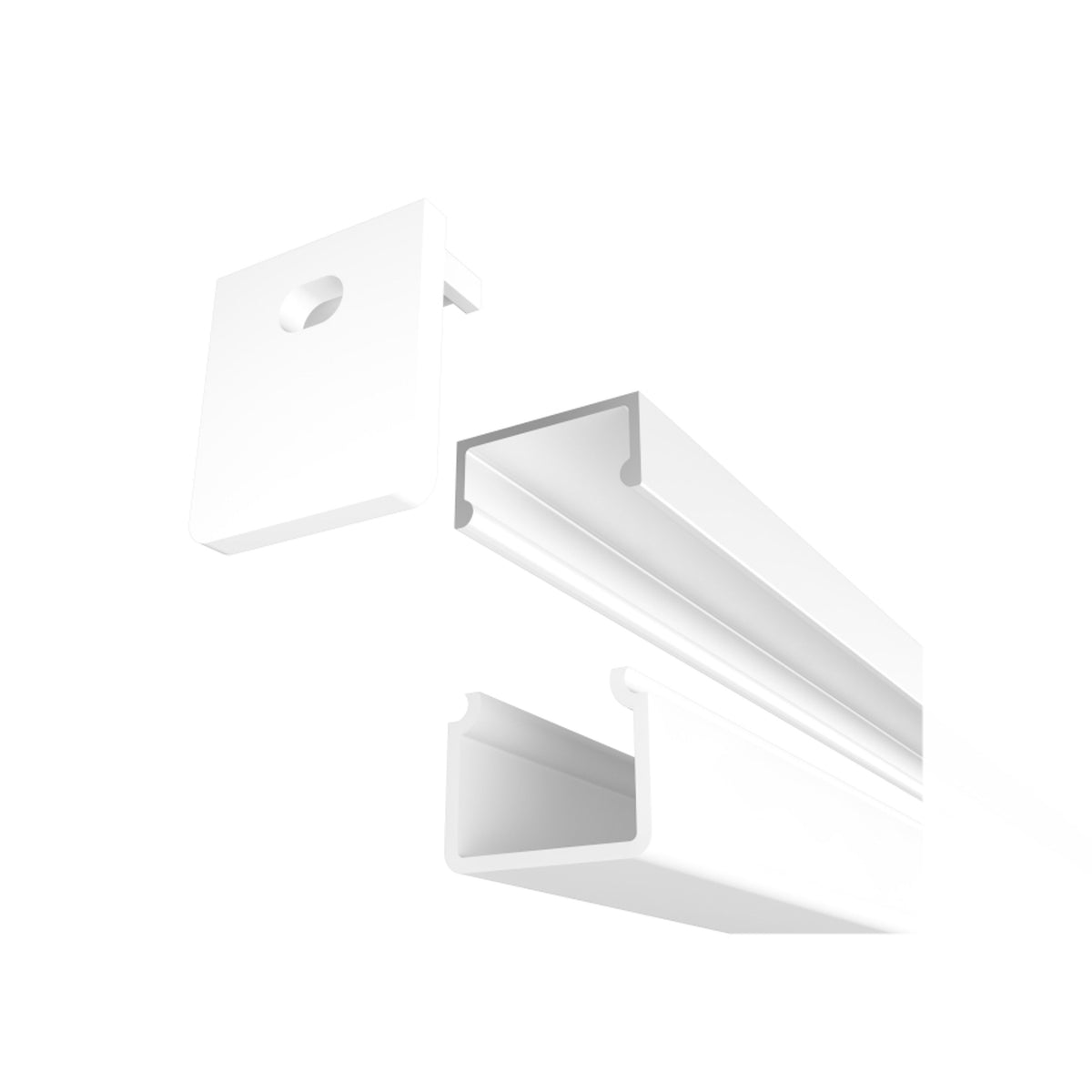 RENDL LED-strip LED PROFILE H surface mounted 1m white matte acrylic/aluminum  R14089 4