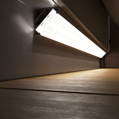 RENDL LED-strip LED PROFILE J surface mounted 1m white matte acrylic/aluminum  R14093 2
