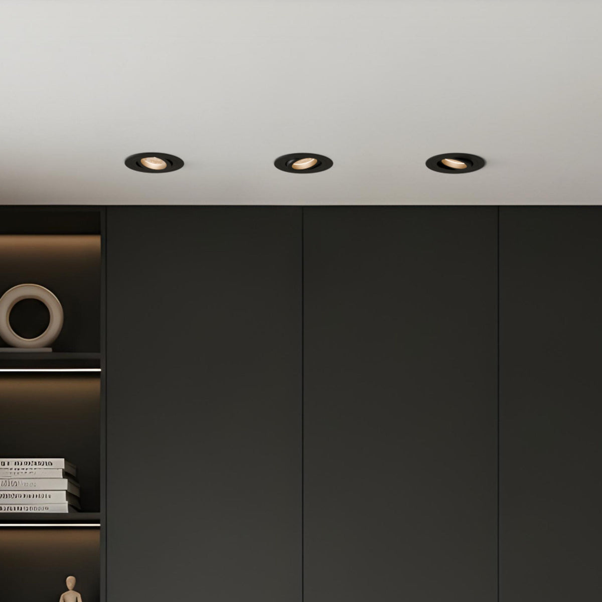 RENDL recessed light PASADENA GU10 R  recessed black  230V LED GU10 7W R14103 4