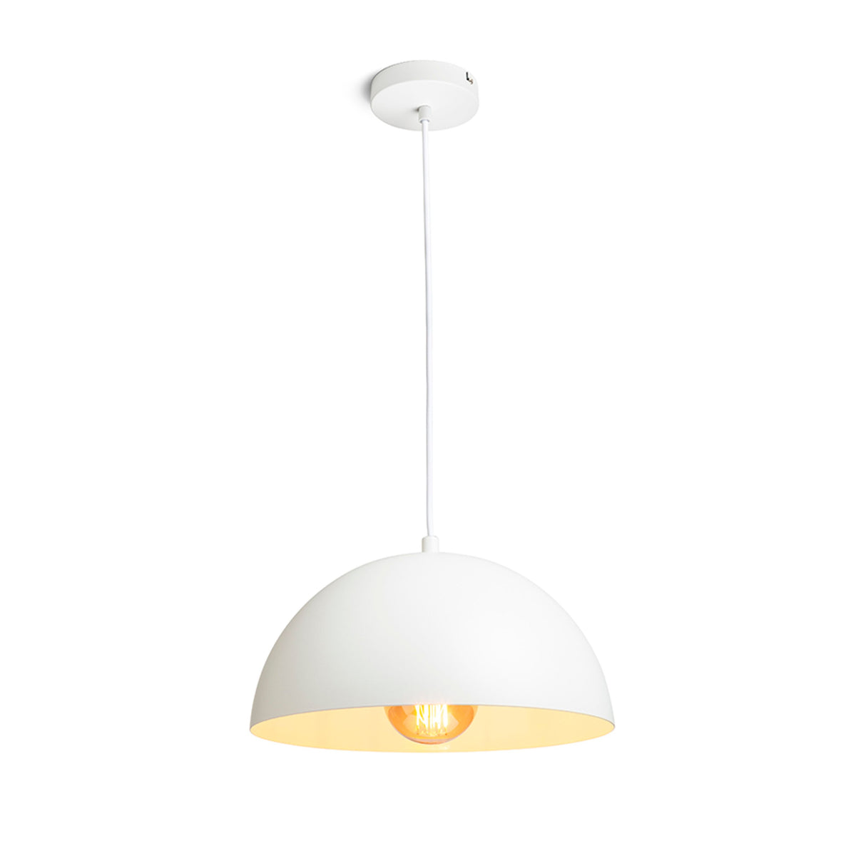 RENDL pendant lamp GLADYS 30 pendant white/white  230V LED E27 15W R14107 1