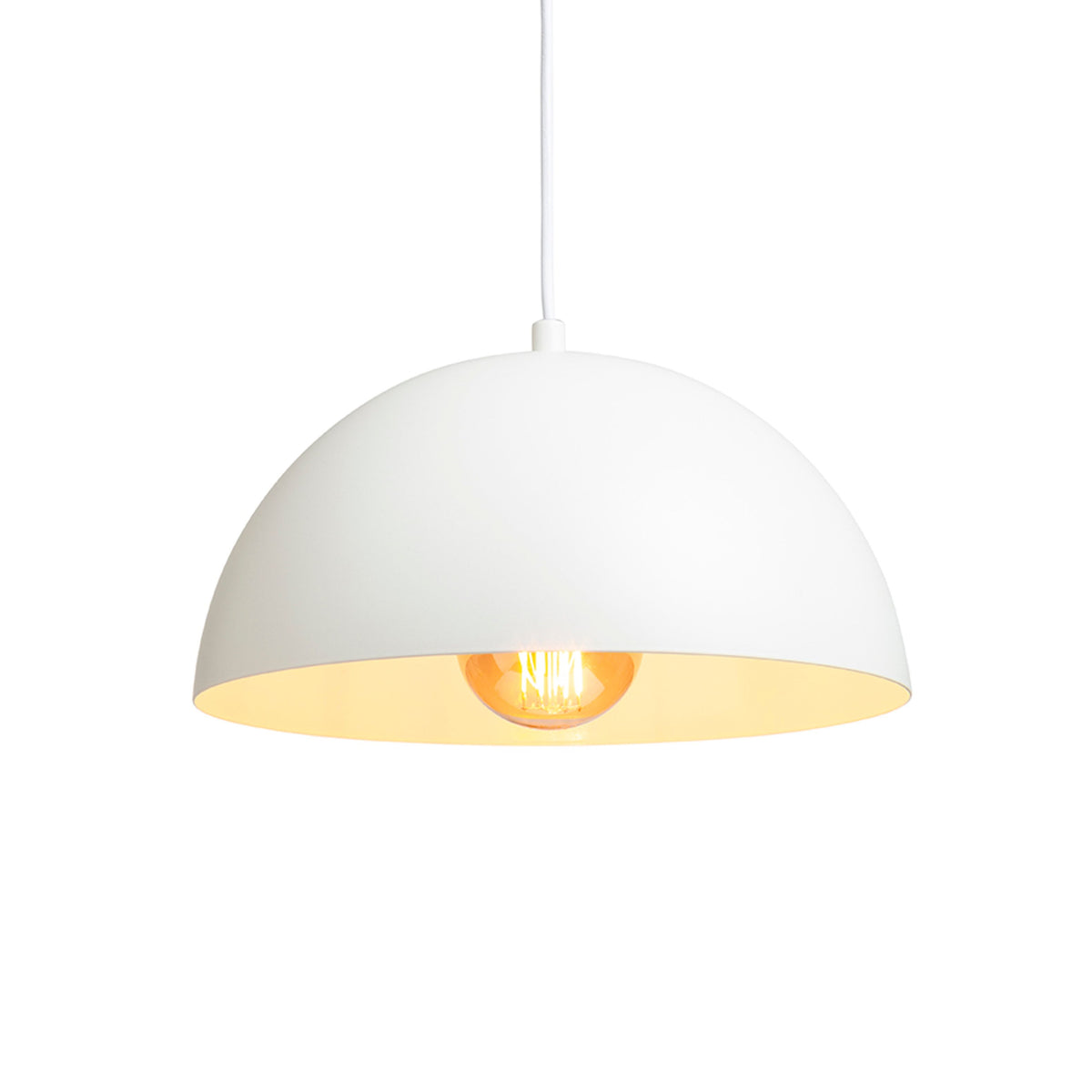 RENDL pendant lamp GLADYS 30 pendant white/white  230V LED E27 15W R14107 3