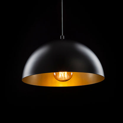 RENDL pendant lamp GLADYS 30 pendant black/gold  230V LED E27 15W R14110 2