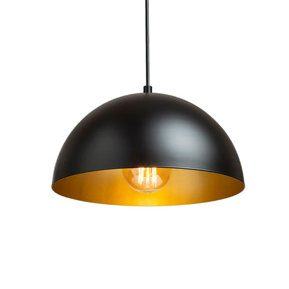 RENDL pendant lamp GLADYS 30 pendant black/gold  230V LED E27 15W R14110 3