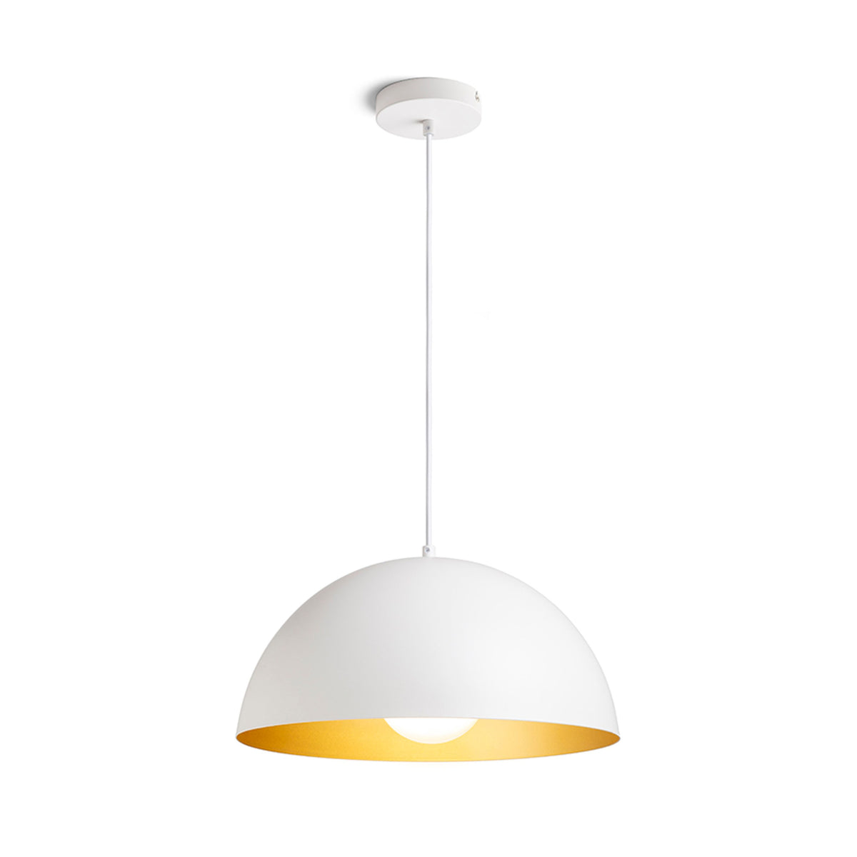 RENDL pendant lamp GLADYS 40 pendant white/gold 230V LED E27 30W R14112 1