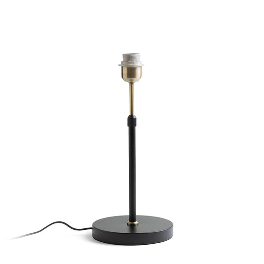 RENDL shades, shade bases, pendent sets EMMETT table base black old brass 230V LED E27 15W R14116 1