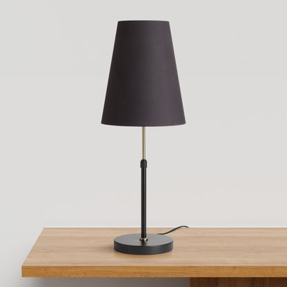RENDL shades, shade bases, pendent sets EMMETT table base black old brass 230V LED E27 15W R14116 4