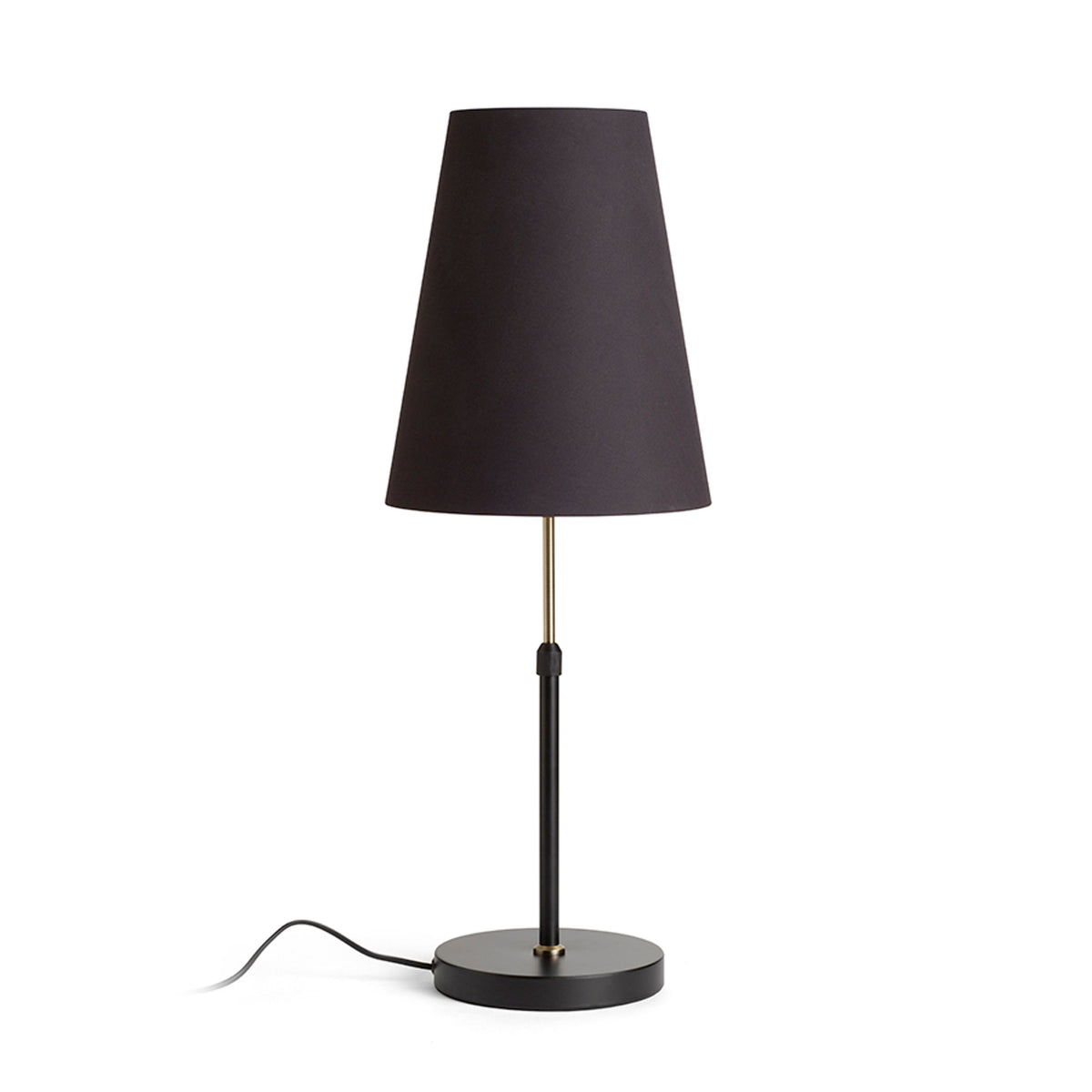 RENDL shades, shade bases, pendent sets EMMETT table base black old brass 230V LED E27 15W R14116 6