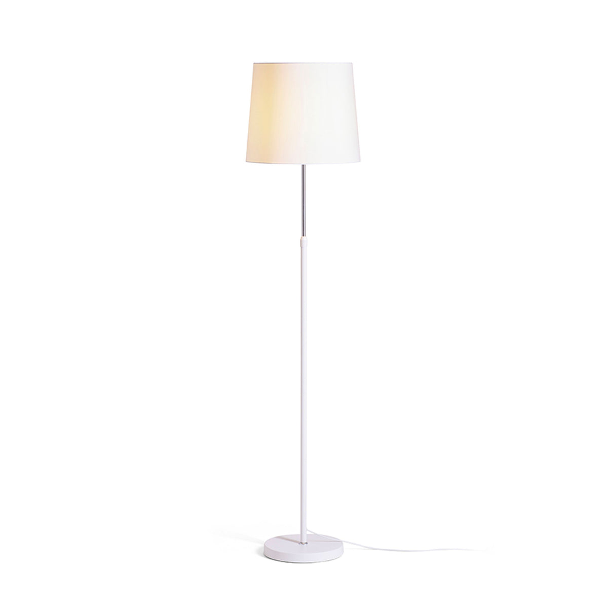 RENDL shades, shade bases, pendent sets EMMETT floor base white chrome 230V LED E27 15W R14117 7