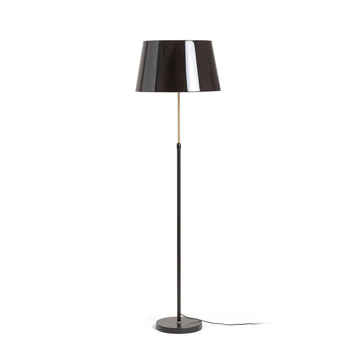 RENDL shades, shade bases, pendent sets EMMETT floor base black old brass 230V LED E27 15W R14118 6