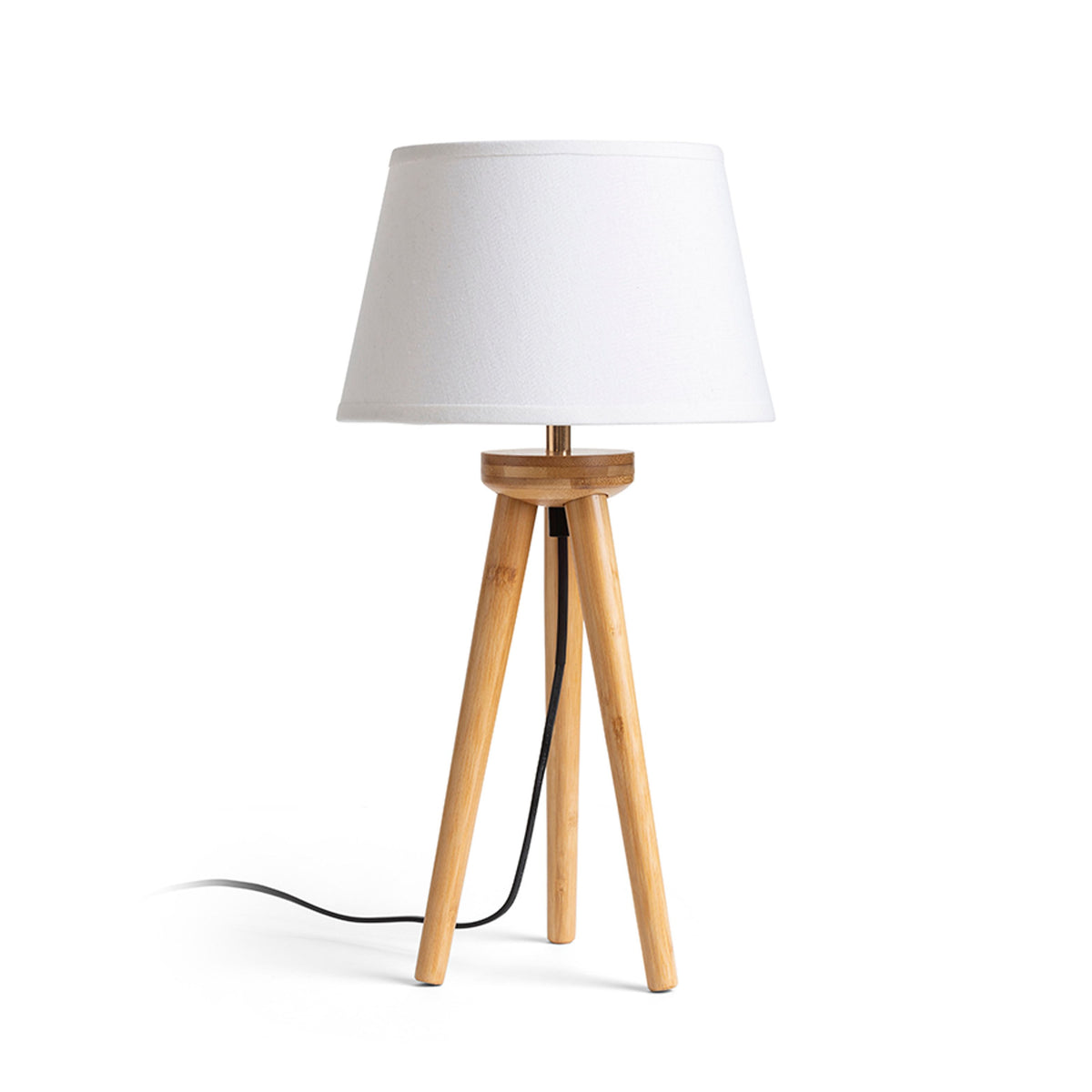 RENDL shades, shade bases, pendent sets BASCO table base bamboo 230V LED E27 15W R14146 3