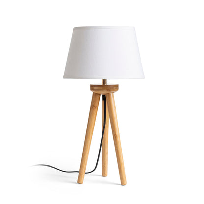 RENDL shades, shade bases, pendent sets BASCO table base bamboo 230V LED E27 15W R14146 3