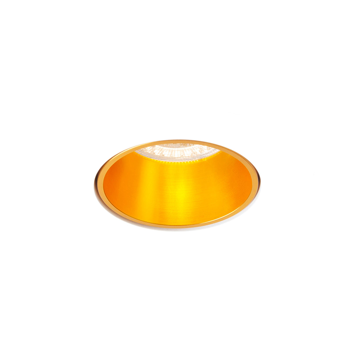 RENDL recessed light DAYTONA fixed plaster/brushed brass 230V LED GU10 8W R14158 1