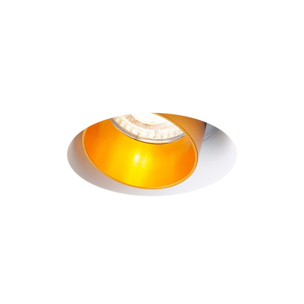 RENDL recessed light DAYTONA directional plaster/brushed brass 230V LED GU10 8W R14161 6