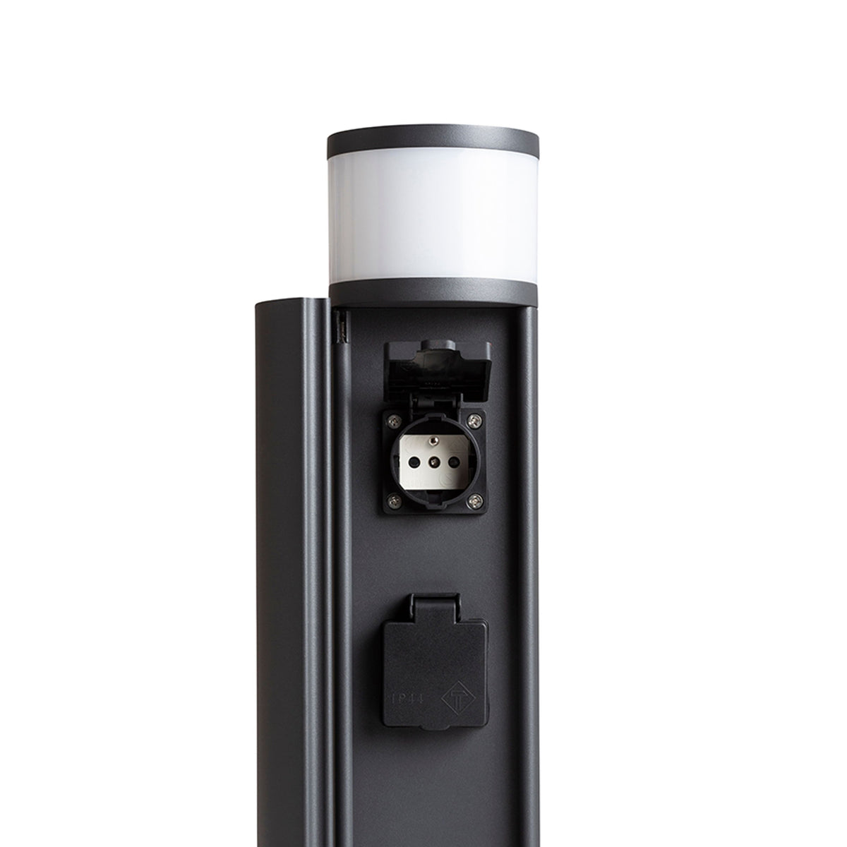 RENDL outdoor lamp JEAN 50 bollard with power sockets anthracite grey  230V LED G9 5W IP54 R14173 3