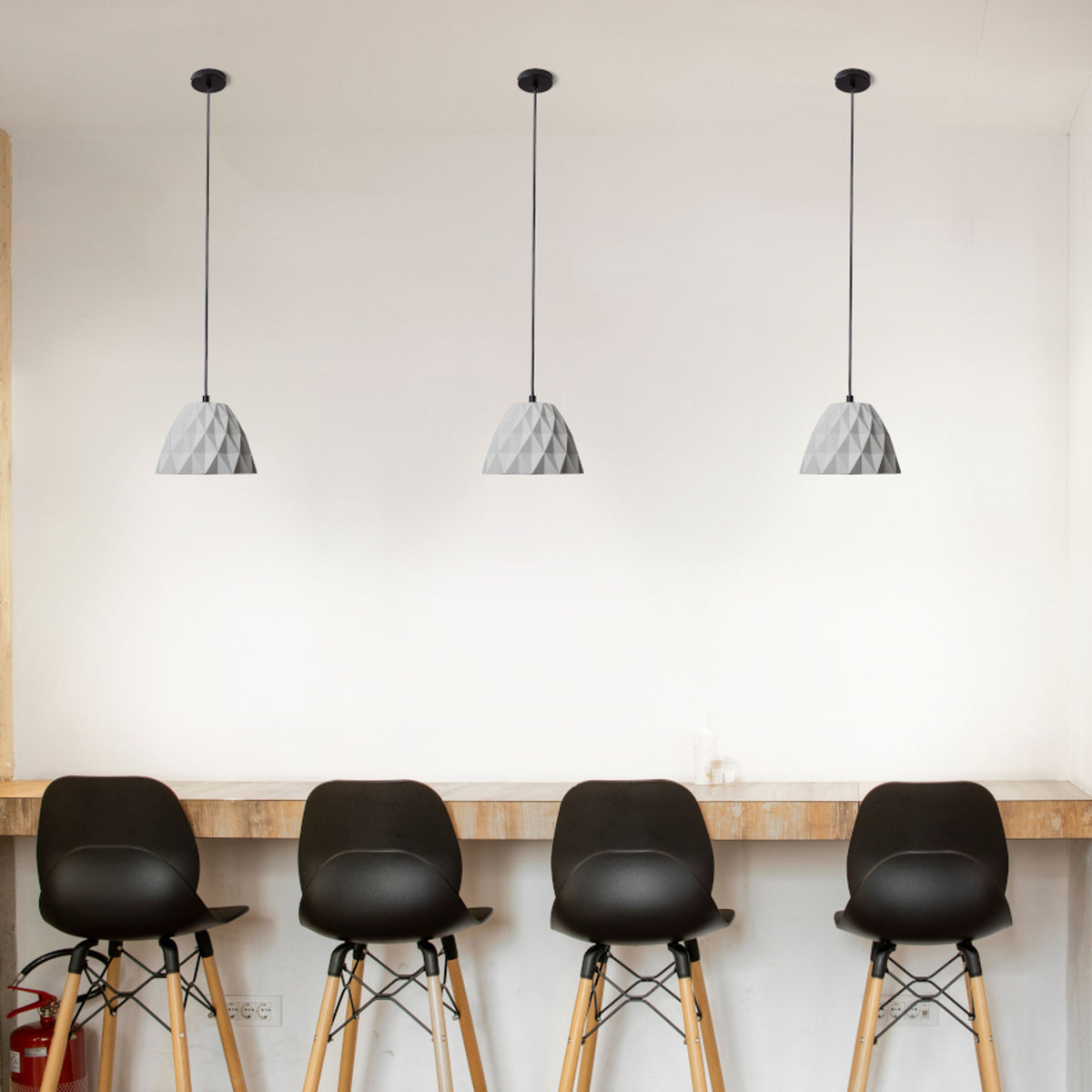 RENDL pendant lamp NAPLES pendant concrete 230V LED E27 7W R14183 5